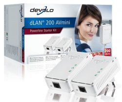Internet aus der Steckdose – Devolo dLAN 200 AVmini Powerline-Set für nur noch € 99 portofrei!