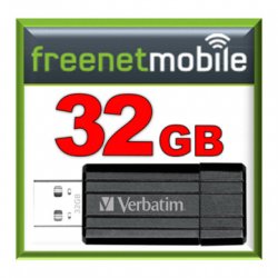 freenetMobile SIM-Karte + 10€ Startguthaben + 32 GB Verbatim USB-Stick