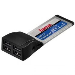 Hama ExpressCard USB 2.0 Hub 4-fach nur 9,99€ versandfrei