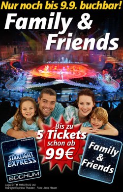 Starlight Express FAMILY & FRIENDS ab 99€