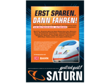 Bei Saturn 10,- Euro für die nächste Bahnfahrt sichern!