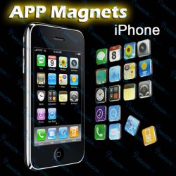 18 iPhone-App-Magnete nur ca. 3 € versandkostenfrei