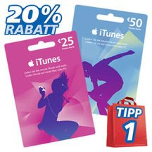 20% auf 25-/50-€-iTunes-Karten! bei real ab. 14.11