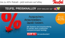 Teufel: Große Verkaufsaktion über eBay bis zum 11. Dezember!!!