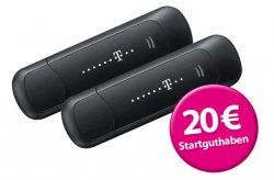 T-Mobile Xtra web´n´walk Stick Basic III [Huawei E1550] mit insgesamt 20€ Startguthaben für 6,99 bei deltatecc