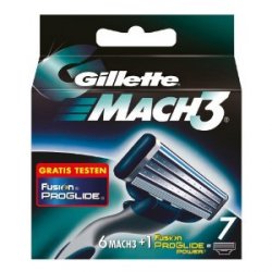 @Amazon.de Gillette MACH3 Systemklingen 6er Set 1 x ProGlide Power Klinge mit Adapter