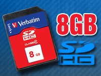 Gratis bei Pearl (nur Versandkosten)  VERBATIM 8GB SDHC-Speicherkarte Class 4 (SD2.0)