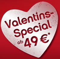 Valentinsspecial bei airberlin – 1 Million Tickets ab 49€ – nur bis Dienstag