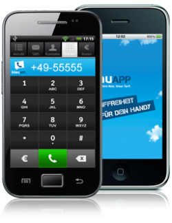 Mit der blauApp kostenlos telefonieren per iPhone und Android über VoIP