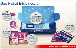 Catsan Willkommenspaket kostenlos auf catsan.de