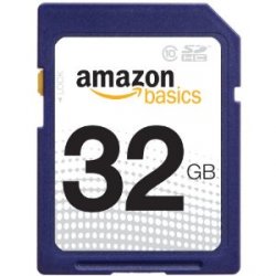 AmazonBasics Class 10 SDHC Flash 32GB Speicherkarte für 16,66€