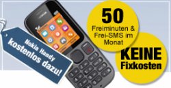 BASE Basic kostenlos @logitel: 50 Freiminuten + 50 SMS pro Monat + Nokia 100