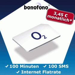 Deutschland-SIM mit 100 Minuten, 100 SMS & 500 MB Daten-Flat für nur 3,45€ @ ebay
