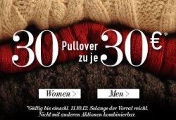 30 Pullover für je 30 Euro – Aktion @dress-for-less.de