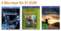 @Amazon: Neue Filme, neue Aktion – 3 Blu-rays für nur 21 Euro