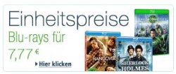 Nur heute Einheitspreise bei Amazon: Blu-rays für 7,77 EUR
