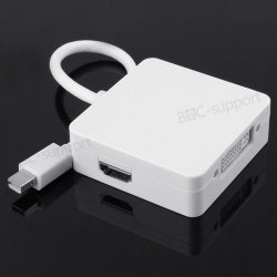 3-in-1 Mini Display-Port Adapter auf HDMI/DVI für Apple Macbook @eBay.de