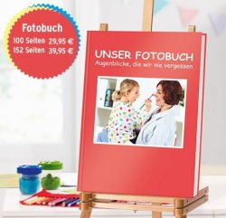 DIN A4 Fotobuch Comfort (100 Seiten) für nur 29,95 € statt 74,94 € inkl. Versandkosten + Gratisgeschenk @Tchibo.de