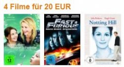 4 Filme für 20 EUR @Amazon