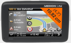 Navigationssystem MEDION® GoPal® E4260 EU für nur 56,95€ inkl. Versand statt 96,95€ mit Gutschein