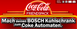Beim Kauf eines Bosch Kühlschrank, einen Jahresvorrat Coca-Cola Dosen gratis! [360 Stück!] @Media Markt