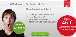 maXXim Simkarte inkl. bis zu 45€ Guthaben für 4,95€ (nur 8 Cent pro SMS/Minute + maXXim Flat kostenlos!)