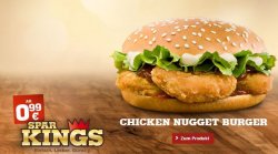 SPAR KINGS ab 99 Cent – z.B. Chicken Nugget Burger, Softdricks,… @Burger King