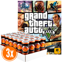 GTA 5 für PS3 oder XBOX 360 plus 3 Paletten (72 Dosen) Energie Drink für 85€ inkl. Versand