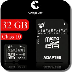 congstar Prepaid & 32 GB FlashRaptor Micro SDHC class 10 UHS Karte & SD Adapter VSK frei @ebay
