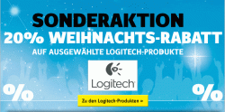 Sonderaktion @Conrad.de: 20 % Weihnachtsrabatt auf ausgewählte Logitech Produkte