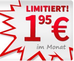 Vodafone Internet Flat 3000 nur 1,95€ im Monat durch Gutschrift ! Anschlussgebühr frei durch Gutschrift