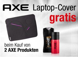 Amazon: Gratis Laptop-Cover bei Kauf von 2 AXE Produkten