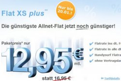 Simply.de Flat XS plus Allnet-Flat mit 500MB Daten bis zum 20.1 für nur 12,95€/Monat, keine Vertragslaufzeit!