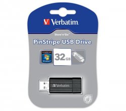 VERBATIM 32 GB USB-Stick Store n Go PinStripe für 11,77€ (14,79€ Idealo) @Pixmania