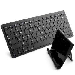 EasyAcc Ultra-Slim Bluetooth 3.0 Wireless Tastatur für Tablets und Smartphones + Gratis Ständer für 10,99 €  (18,98 € Idealo) Amazon