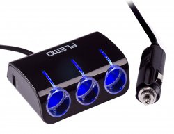 PLEMO 3-Fach Zigarettenanzünder Adapter / KFZ-Ladekabel mit 2 USB Anschlüssen 12,99€ @Amazon