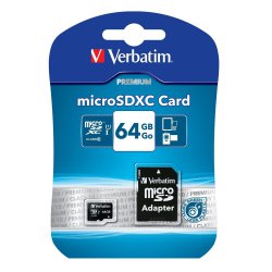 VERBATIM microSDXC Class 10 64GB Speicherkarte inkl. SD Card Adapter für 29,90 € (39,49 € Idealo) @ eBay
