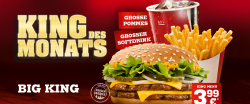 Bis zu 50% sparen Burger King Neue Gutscheine und Big King des Monats für 3,99
