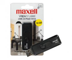 Maxell Venture Black USB Stick für 6,89€ inkl. Versand [idealo 11,94€] @Dataelectronic