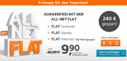 All-Net Flat mit 500MB Highspeed für 9,90€ mtl. (keine SMS Flat) @sim-aktion.de