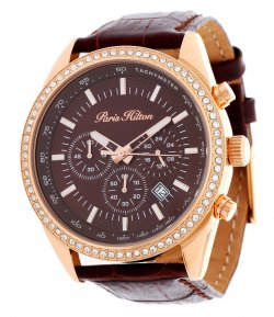 Paris Hilton Damen Armbanduhr Chronograph braun PH13653J für 39,95 € (101,83 € Idealo) @Amazon