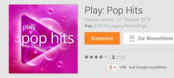 Pop Hits Album gratis bei Google Play (statt 6,45€)