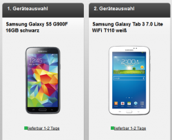 D2 :Otelo Allnet-Flat L/XL mit Samsung Galaxy S5 & Samsung Tab 3 7.0 Lite ab 24,99€ @Handyflash