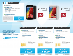 Sparhandy Hot Deal: D- Netz Allnet Flat nur Sim ab 12,90€ oder mit Moto G für 19,90€ mtl.