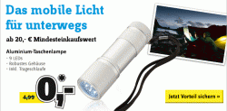Taschenlampe geschenkt @ conrad-elektronik bei Einkauf ab20 €uro MBW