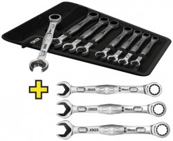 Wera Maul- und Ringratschenschlüssel-Set 11-teilig mit 8-19mm Schlüsselweite für 125€ @völkner