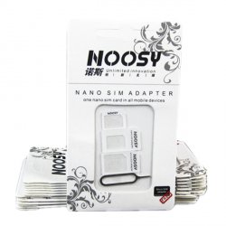 NUR 1 EUR (inkl. Versand) – 2 NOOSY Nano SIM Adapter Sets (4-teilig) zum Preis von einem @logitel auf ebay