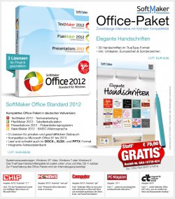 SoftMaker Office-Paket inkl. Handschriften GRATIS statt 79,90 € @pearl, nur VSK