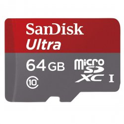 SANDISK Ultra microSDXC 64 GB Speicherkarte inkl. Adapter für 25,00 € (33,00 € Idealo) @Mediamarkt