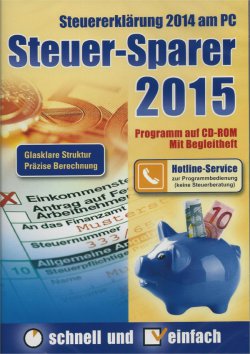 Steuer Sparer 2015 (Steuererklärung 2014) für 12,99€ (Idealo: 14,95€)
